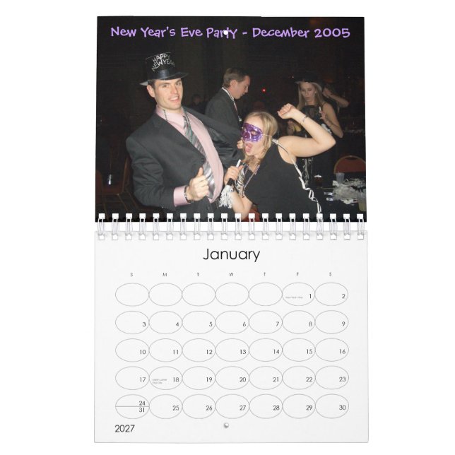 Heather och Jonathan 2007 Kalender (Jan 2027)