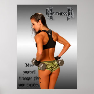 Heather Prescott Fitness-utskrifter Poster
