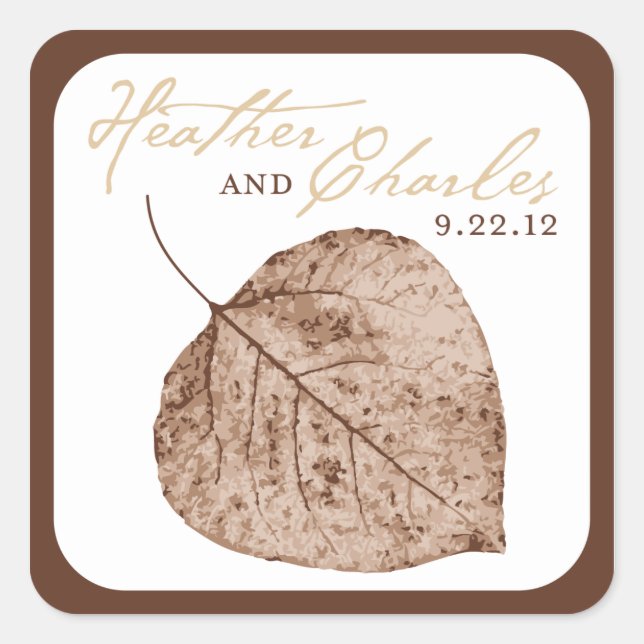 Heather Sticker Fyrkantigt Klistermärke (Framsida)