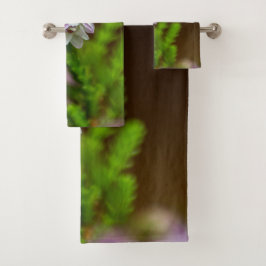 Heather Vår evergreen bloom lila vit