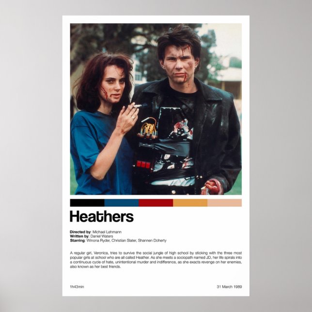 Heathers Movie Print Poster (Framsidan)