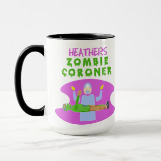 Heathers zombie coroner: Fantasy Business 15oz Mugg