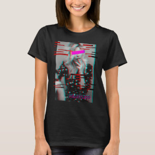 Heatless Girl Antisocial Glitch Aesthetic Stil Va T Shirt