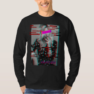 Heatless Girl Antisocial Glitch Aesthetic Stil Va T Shirt