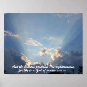 Heavansen förklarar gud härlighet poster
