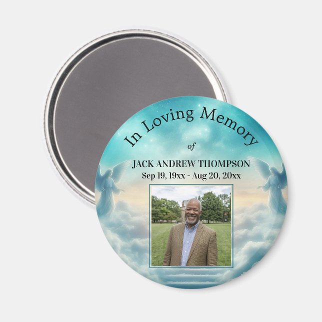Heaven Angels Celebration Of Life Photo  Magnet (Front/Back)