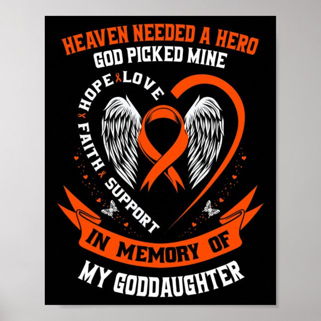 Heaven behövde en Hero Gud Pickade min guddotter L Poster (Framsidan)