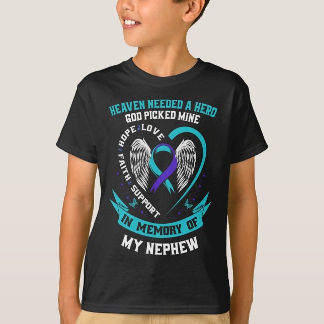 Heaven behövde en Hero Gud plockade min nehew-själ T Shirt (Framsida)