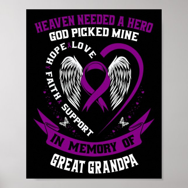 Heaven behövde en Hero Gud Underbar Grandpa Pancre Poster (Framsidan)
