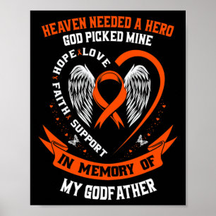 Heaven behövde en Hero Gud valde min gudfader Leuk Poster