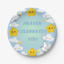 Heaven Celebrates You Christian Papper Plate