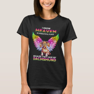 Heaven Dachshund T Shirt