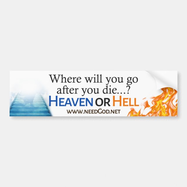 Heaven eller Fan Car Decal Bildekal (Framsidan)