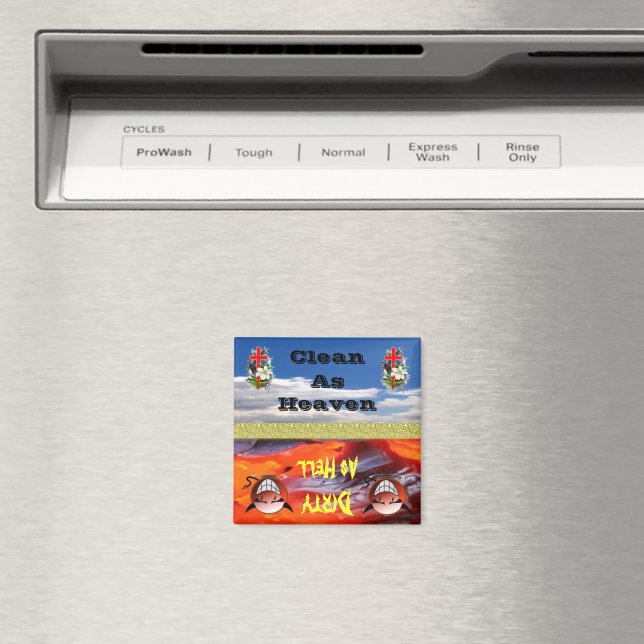 Heaven eller helvetet Clean eller Dirty Dishwasher Magnet (In Situ (Dishwasher))