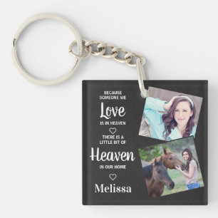Heaven Memorial Sympathy Faux Leather Family Photo