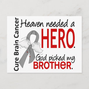 Heaven Neede a Hero Brain Cancer Brother Vykort