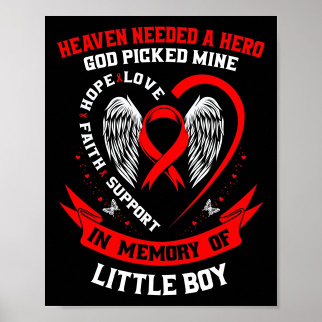 Heaven Needed A Hero God Picked Son Little Boy Hea Poster (Framsidan)