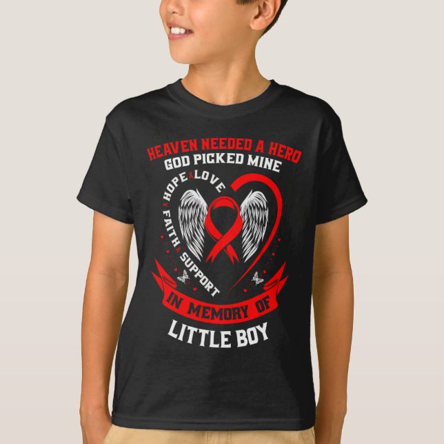 Heaven Needed A Hero God Picked Son Little Boy Hea T Shirt (Framsida)