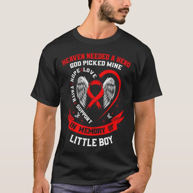 Heaven Needed A Hero God Picked Son Little Boy Hea T Shirt (Framsida)