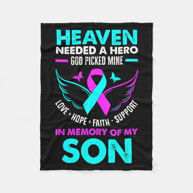 Heaven Needed Hero God Cked Mine Son Suicide Preve Fleecefilt (Framsidan)