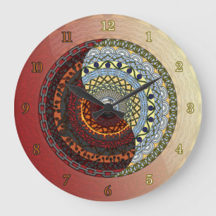 Heaven och helvetet Clock Stor Klocka