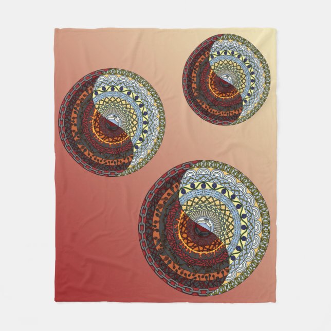 Heaven och helvetet Fleece Blanket (Framsidan)