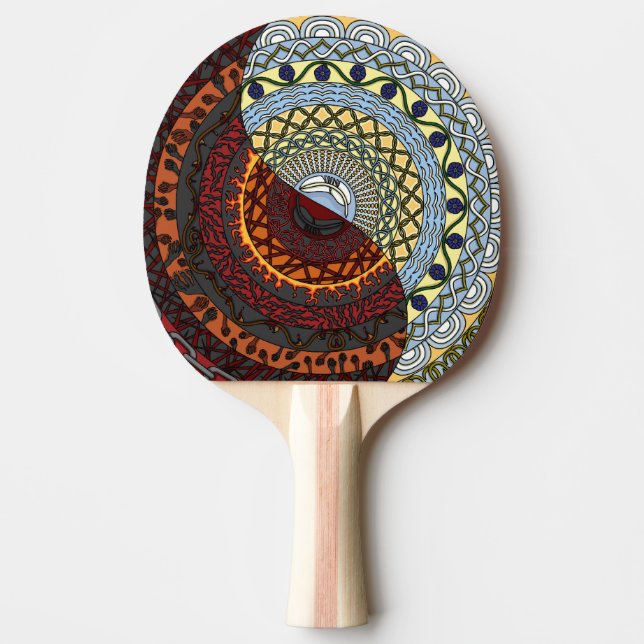 Heaven och helvetet Ping Pong Paddle Pingisracket (Framsidan)
