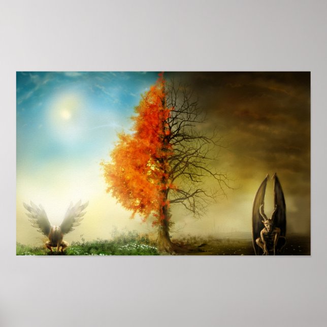 Heaven och helvetet poster (Framsidan)