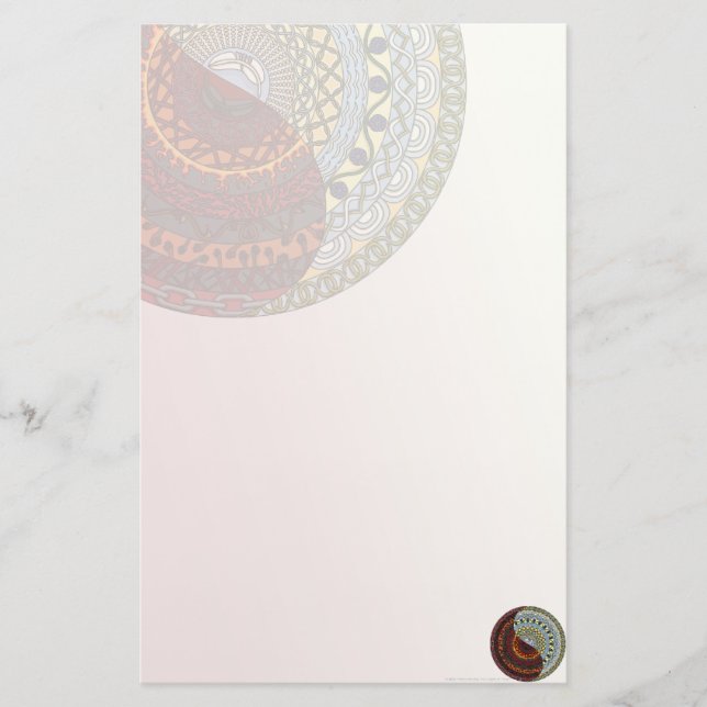 Heaven och helvetet Stationery Brevpapper (Framsida)