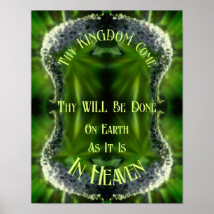 Heaven On Earth Wildblommus Abstrakt inspirationat Poster