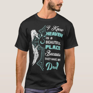 Heaven pappa the Best Fars dag Gift T Shirt