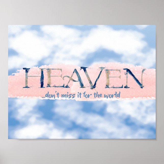 Heaven Quote Christian Poster (Framsidan)