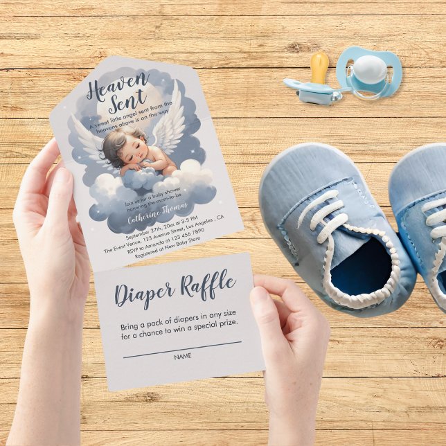 Heaven Sent Angel Baby i Clouds Baby Shower (Skapare uppladdad)