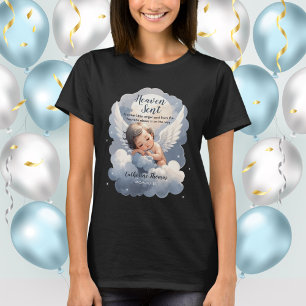Heaven Sent Angel Baby i Clouds Baby Shower T Shirt