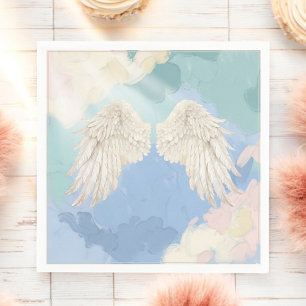 Heaven Sent Angel Vingar Baby Shower Pappersservett