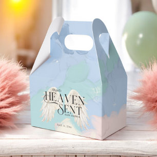 Heaven Sent Angel Vingar Pastel Baby Shower Presentaskar