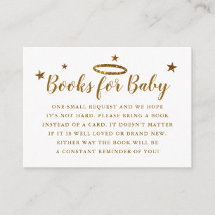 Heaven Sent Baby Shower Bok Request Guld Tilläggskort