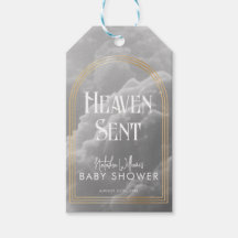 Heaven Sent Clouds Golden Neutralt Baby Shower