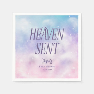 Heaven Sent Dreamy Girl Baby Shower Napkins Pappersservett
