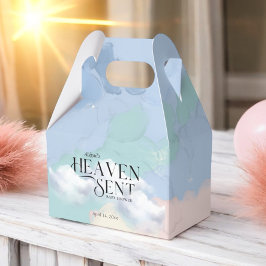 Heaven Sent Elegant Pastel Baby Shower Presentaskar