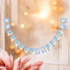 Heaven Sent Elegant Pastel Baby Shower Vimplar