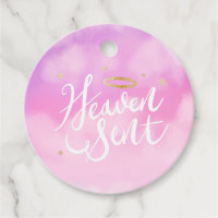Heaven Sent Guld Halo Baby Shower Rosa