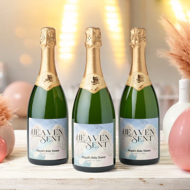 Heaven Sent Pastel Angel Vingar Baby Shower (Skapare uppladdad)