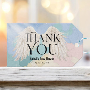 Heaven Sent Pastel Angel Vingar Tack Presentetikett