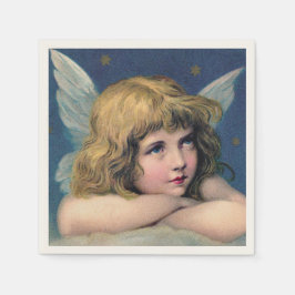 Heavenly angel daydreaming on a cloud in the sky pappersservett