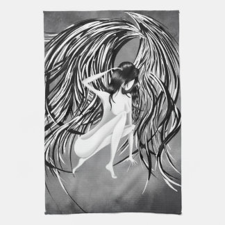 Heavenly Angel Grey Tea Towel Kökshandduk