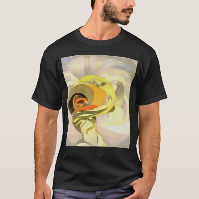 Heavenly Floral Abstract Calla Lily Personificatio T Shirt (Framsida)