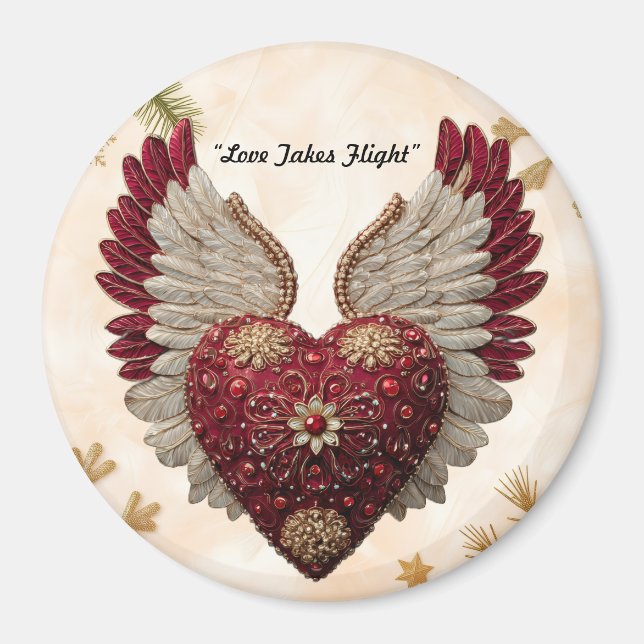 "Heavenly Love Heart" Magnet (Framsidan)