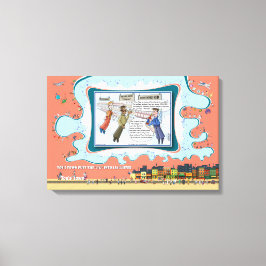 Heavenly Reds | Absurd Wordplay Humor 24x16 Canvastryck