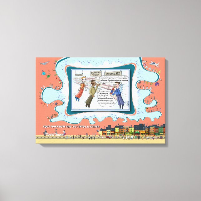 Heavenly Reds | Absurd Wordplay Humor 24x16 Canvastryck (Framsida)